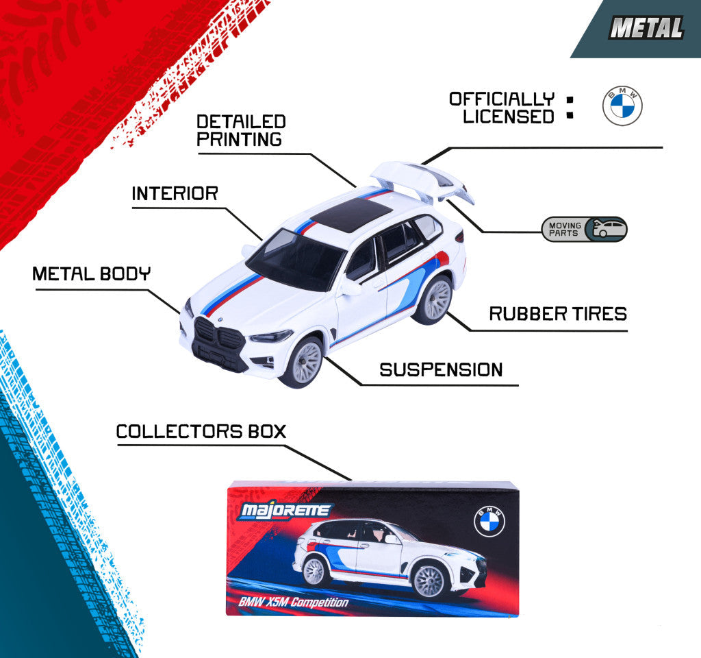 Majorette BMW X5 M Competition Die-Cast Toy Car picture with important features
