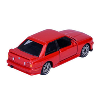 Majorette BMW M3 Red picture from the back on the white background