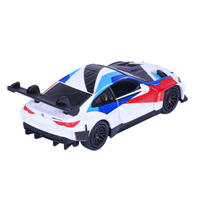 Majorette BMW M4 GT3 EVO White Diecast Model Car back view picture