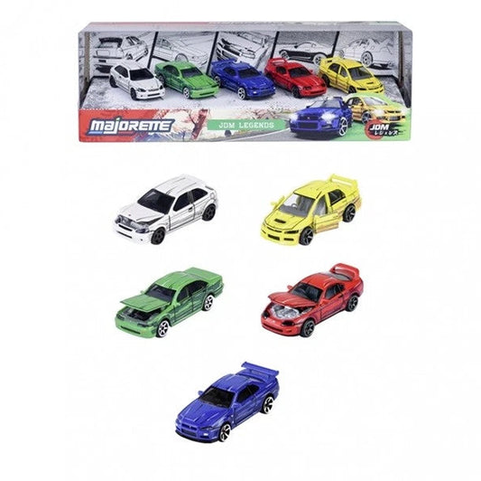 Majorette JDM Legends Pack of 5 Miniature Cars picture on the white background