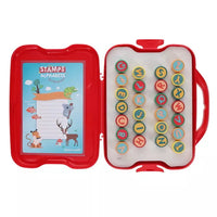Maped Creativ Alphabet Stamps Case picture of the opened case