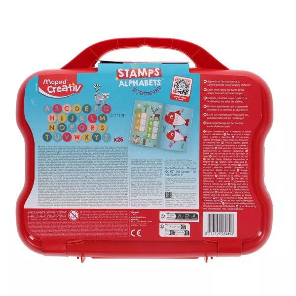 Maped Creativ Alphabet Stamps Case reverse picture of the case