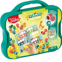 Maped Creativ Dinosaur Stamp Set for Kids close picture of the case