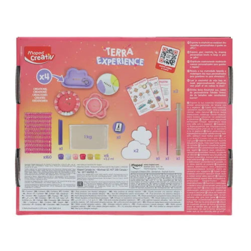 Maped Creativ Terra Experience Pottery Activity reverse picture of the box