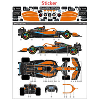 McLaren MCL36 F1 Remote Control Car 1:18 Scale comes with  stickers to place on