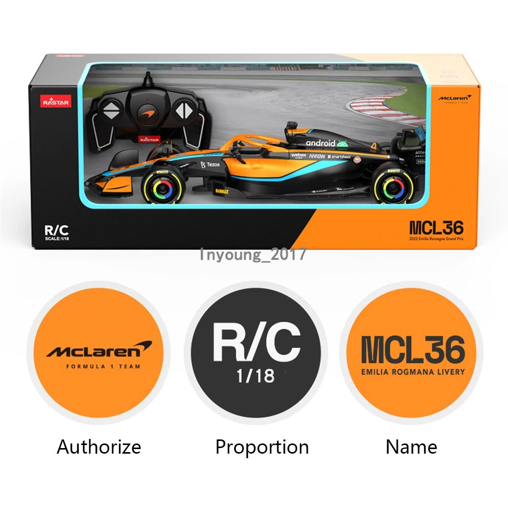 McLaren MCL36 F1 Remote Control Car 1:18 Scale picture of the box