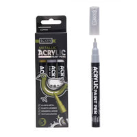 Metallic Acrylic Paint Pens 3 Pack shiny color hue