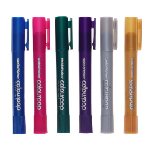 Metallic Face & Body Paint Sticks 6 Pack prepare yourself to Hellowin