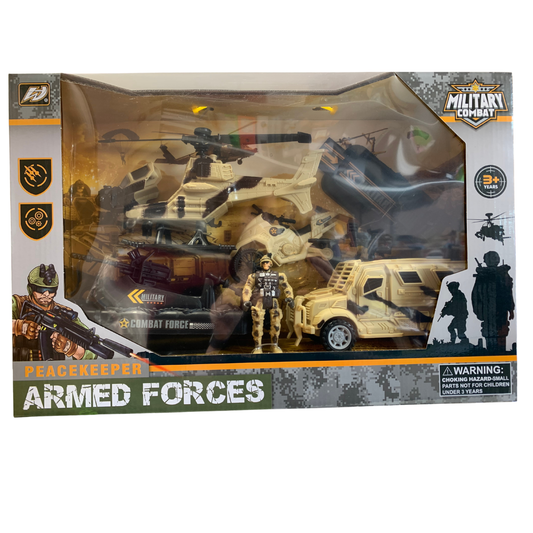 Military Vehicles Toy Set for Kids army forced military set