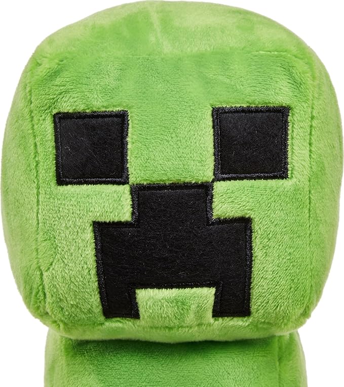 "8-inch Minecraft Creeper plush, a fun collectible gift for any fan."
