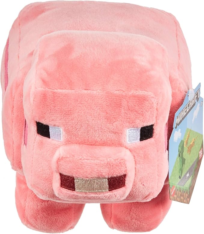 "The Minecraft 8-inch Plush Pig is a cozy, video game-inspired collectible."
