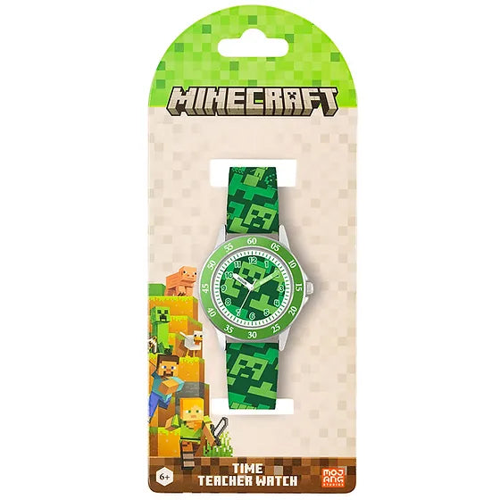 Minecraft Junior Time Teacher Watch Creeper.