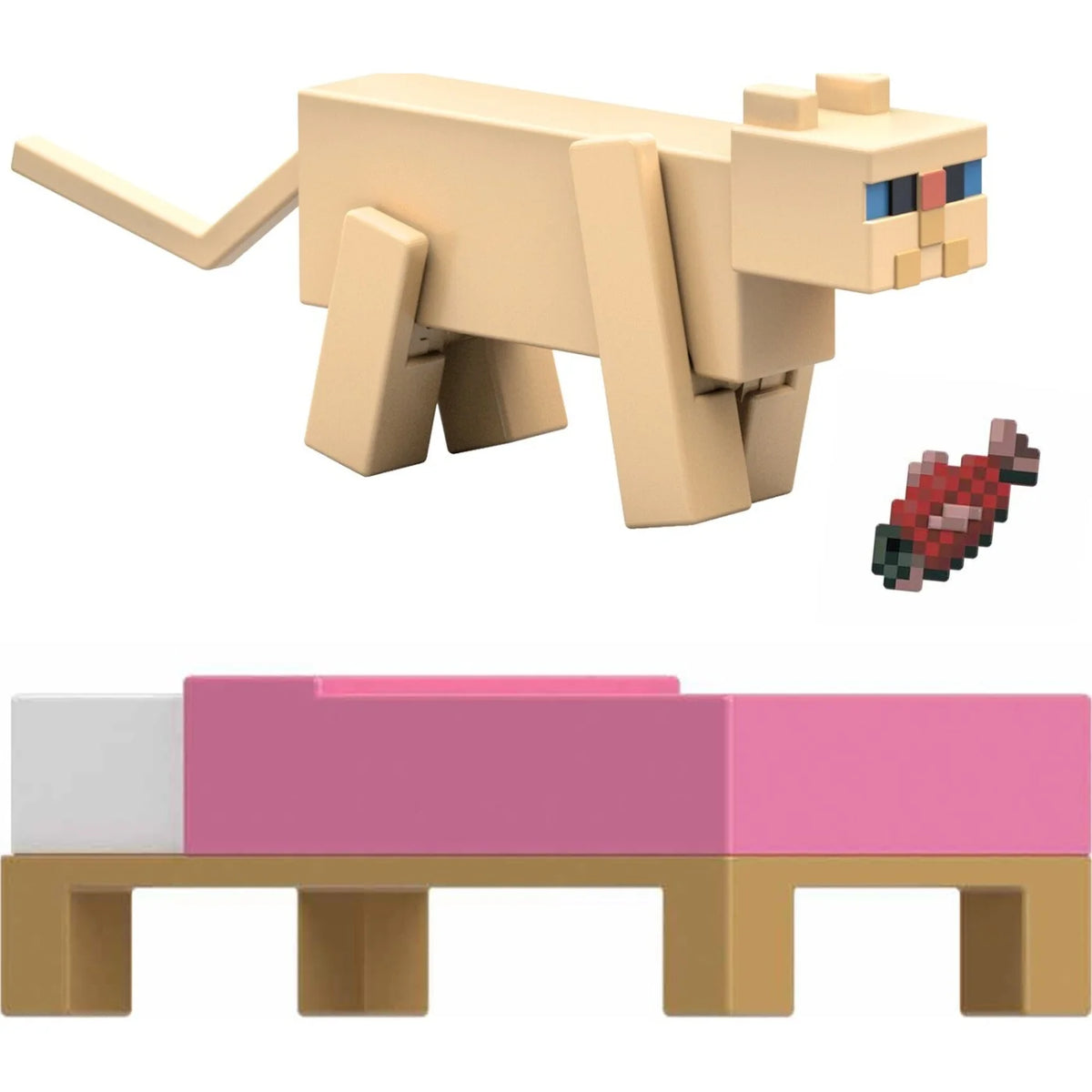 Bring Minecraft to life with Persian Cat Action Figures featuring signature blocky design.
