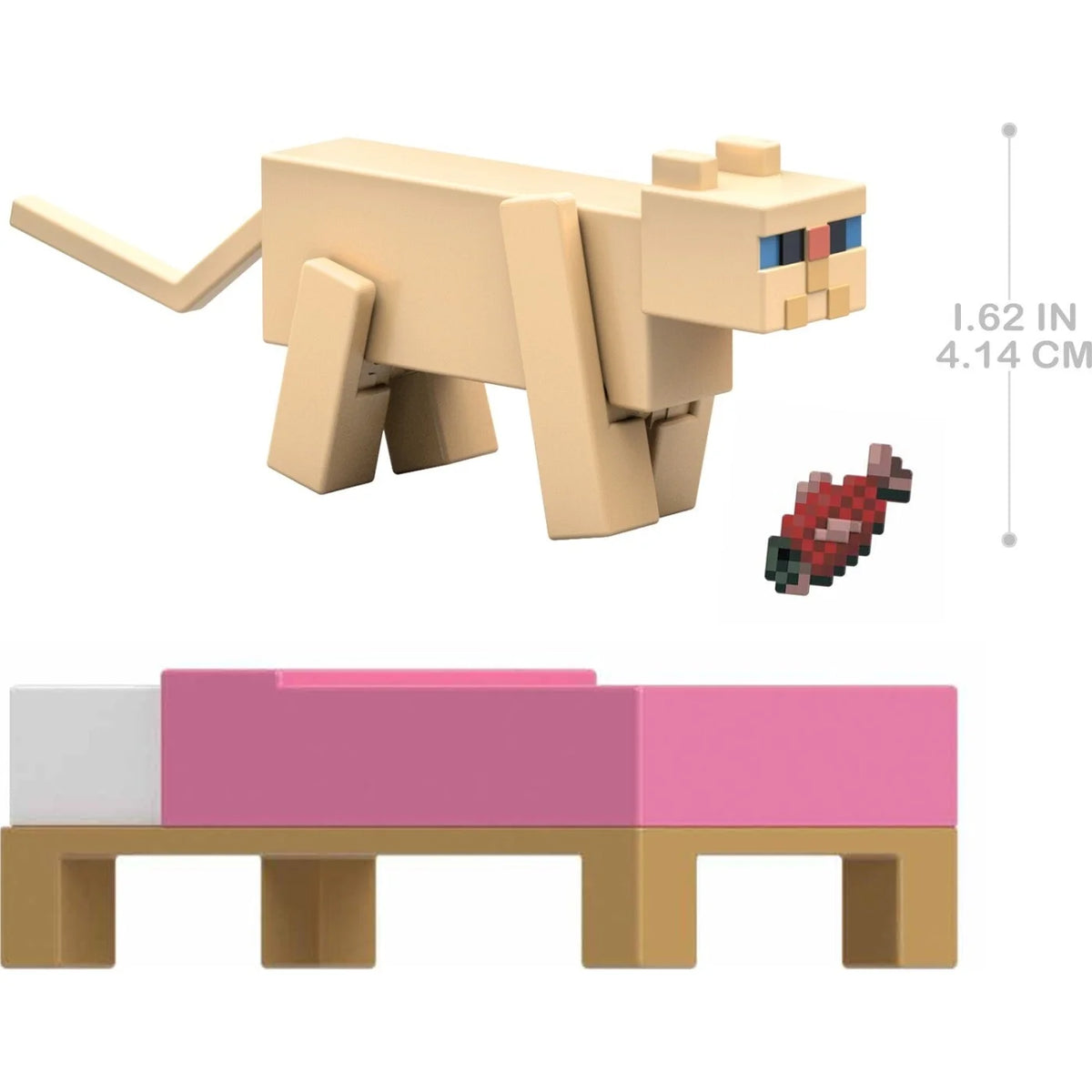 Pixel-perfect Minecraft Persian Cat Action Figures for play and display.
