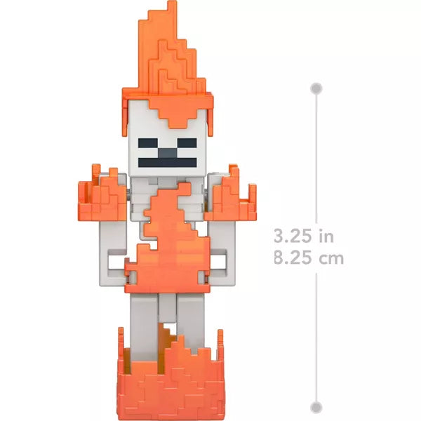 3.25" Minecraft Skeleton Action Figures & Accessories Collection, designed with movable joints and iconic accessories.
