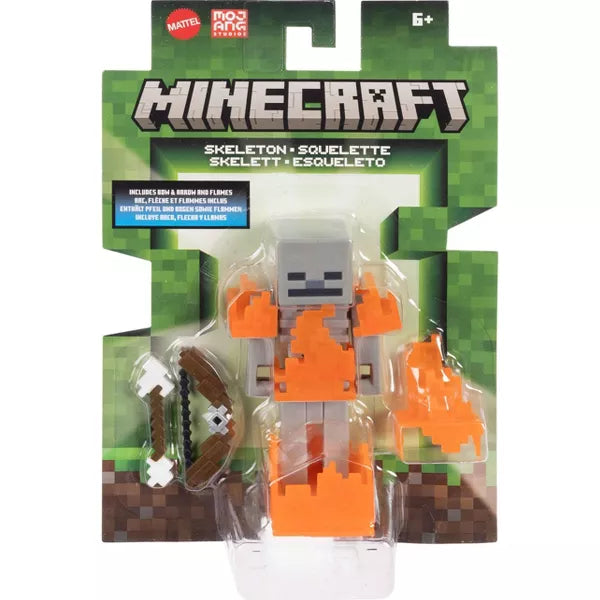 Minecraft Skeleton Action Figures & Accessories Collection 3.25" scale, showcasing the signature pixelated design for ultimate fun.
