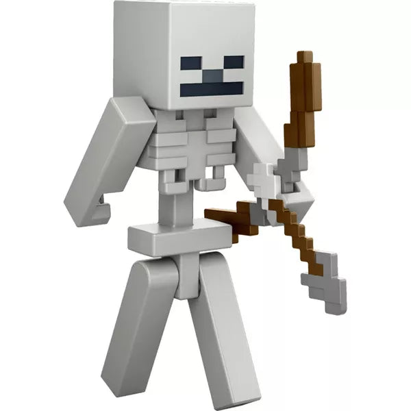 3.25-inch Minecraft Skeleton action figure from the Minecraft collection, ideal for display or imaginative play.
