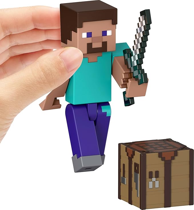 Mattel Minecraft Steve Action Figures - High-quality toy with authentic game design.
