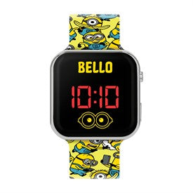 Minions Yellow Strap LED Watch