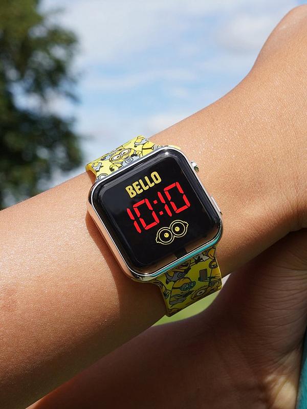 Minions Yellow Strap LED Watch