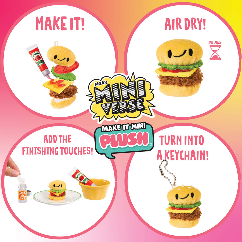Miniverse Make It Mini Plush DIY Food Plush Keychain Kit product photo 3