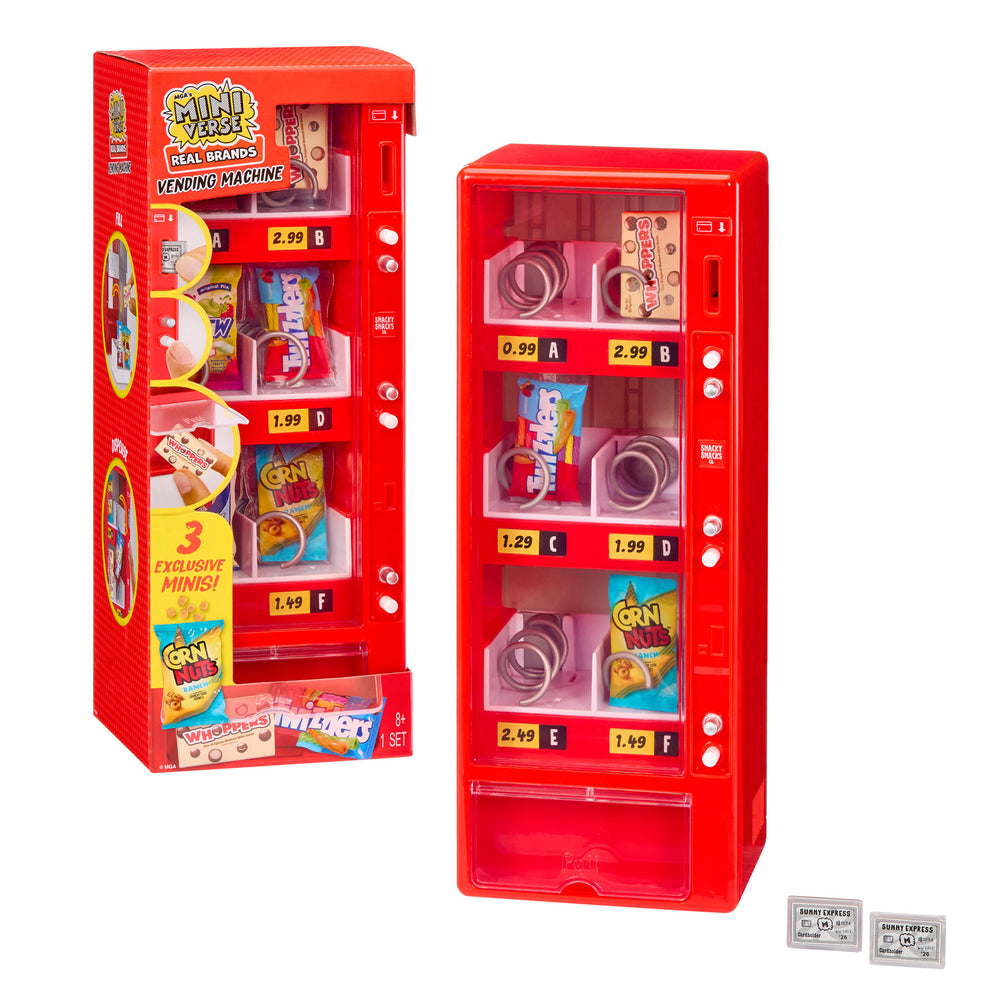 Miniverse Real Brands Mini Vending Machine Red main product photo