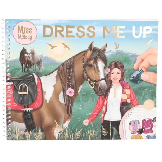 Miss Melody Dress Me Up Big Sticker Book for kids creativity