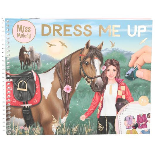 Miss Melody Dress Me Up Big Sticker Book for kids creativity