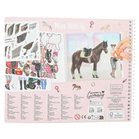 Miss Melody Dress Me Up Big Sticker Book reverse view picture of the book