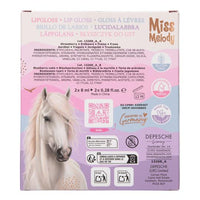 Miss Melody Lip Gloss Set BFF reverse picture of the box