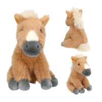 Miss Melody Plush Horse Beige 20 cm picture with different toy position