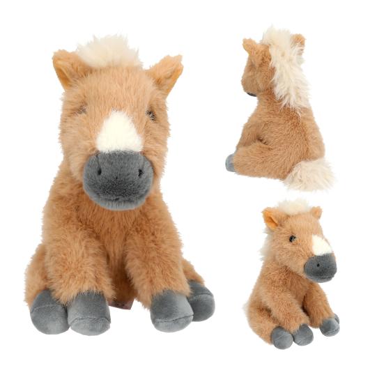 Miss Melody Plush Horse Beige 20 cm picture with different toy position