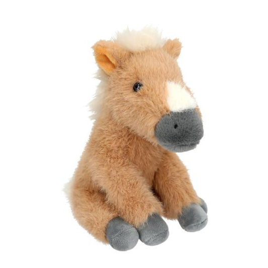 Miss Melody Plush Horse Beige 20 cm picture on thr white background