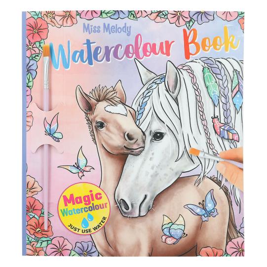 Miss Melody Watercolour Book perfect for coloring