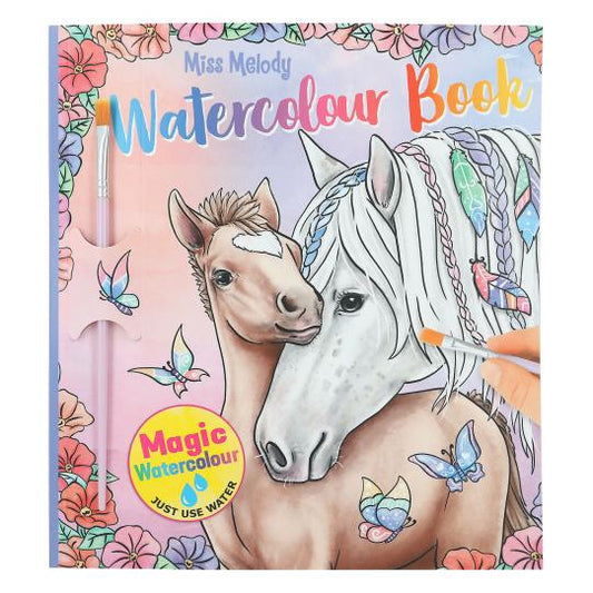 Miss Melody Watercolour Book perfect for coloring