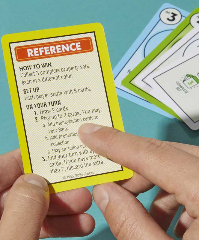 Monopoly Deal Card Game picture with game rules