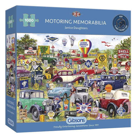 Motoring Memorabilia 1000 Pc Jigsaw Puzzle