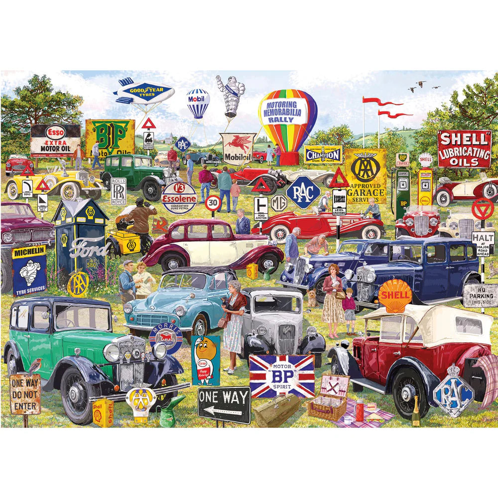 Motoring Memorabilia 1000 Pc Jigsaw Puzzle