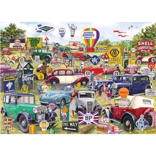 Motoring Memorabilia 1000 Pc Jigsaw Puzzle