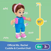Ms. Rachel Cuddle & Comfort Doll picture with dimensions