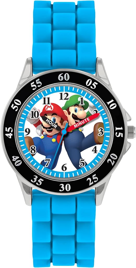 Nintendo Mario Blue Time Teacher Watch