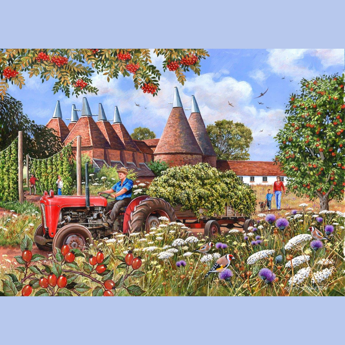 Oast Houses - BIG 500 Piece Jigsaw Puzzle