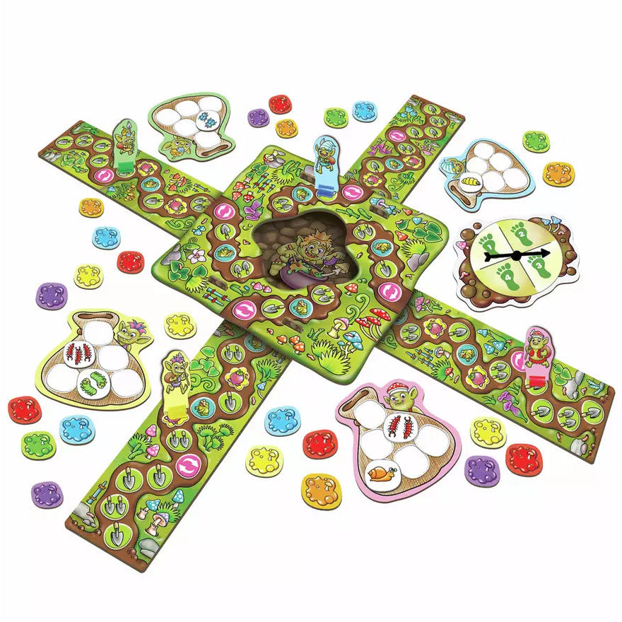 Orchard Toys Troll In A Hole Family Board Game picture on the white backgrond