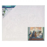 Icon Cat on Sill Paint By Numbers Canvas Kit picture on the white background