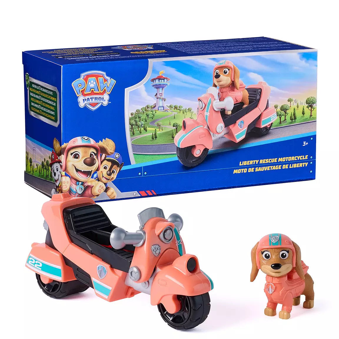 PAW Patrol Liberty Rescue Motorcycle Toy Vehicle for Kids collectible sets of licensed characters