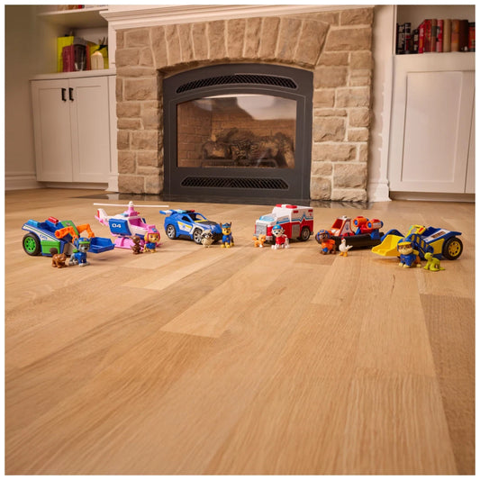 Paw Patrol Search and Rescue Marshall Toy Figure for Kids life style picture of the whole paw patrol collection