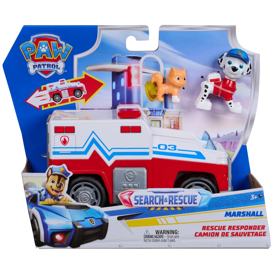 Paw Patrol Search and Rescue Marshall Toy Figure for Kids picture in the box