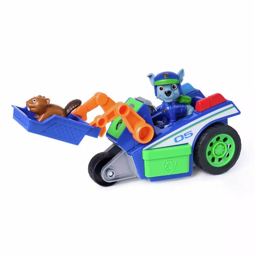 PAW Patrol Rocky Rescue Recycler Toy Vehicle picture on the white background