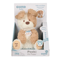 GUND Animated Peeki the Puppy Plush Toy singing and playing dog