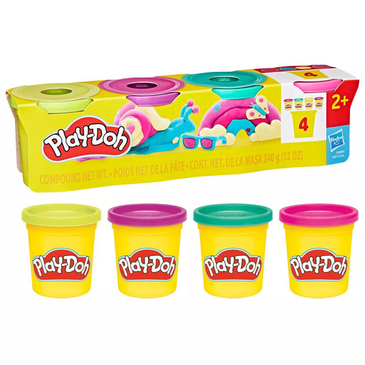 Play-Doh Classic Vibrant Neon 4 Pack Modeling Compound creative modeling for kids